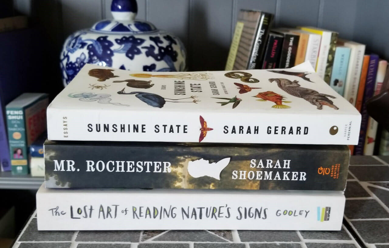 385Life Book Haul Midtown Reader, Sunshine State, Mr. Rochester, The Lost Art of Reading Nature's Signs