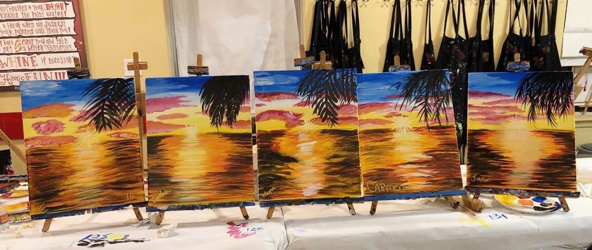 385Life Painting With a Twist, Cancer Free Celebration, Painting